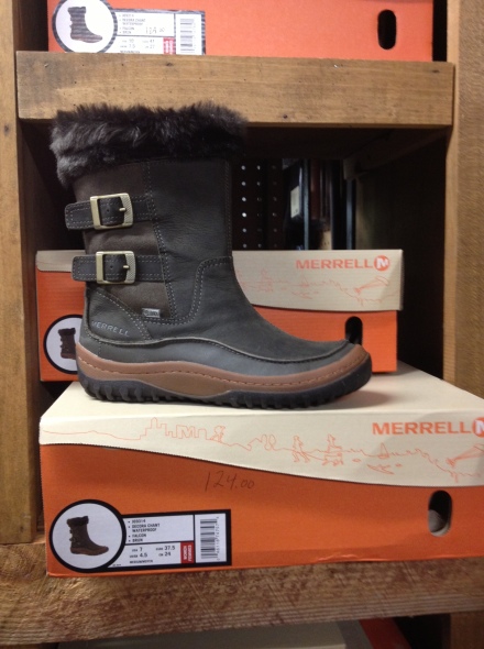 Merrell Decora Chant boot is waterproof and very warm.