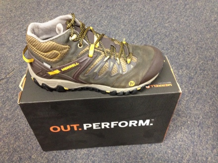 The All Out Blaze Waterproof by Merrell is perfect for fast-paced hiking. 